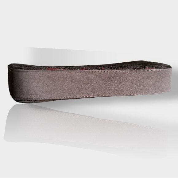 Kurt Geiger x Baldinini 🪢 1980’s VTG Pink and Black Floral Lace Clutch Bag - Picture 11 of 12